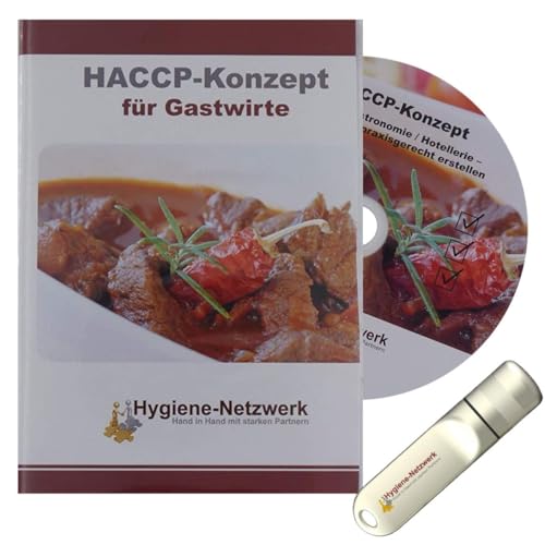 Hygiene Netzwerk HACCP-Konzept für Gastwirte | Checklisten & Arbeitsanweisungen | Hotel Gastronomie| Hygieneschulung | Infektionsschutzgesetz Schulung | Power-Point-Präsentation auf CD oder USB-Stick von Hygiene-Netzwerk profiline