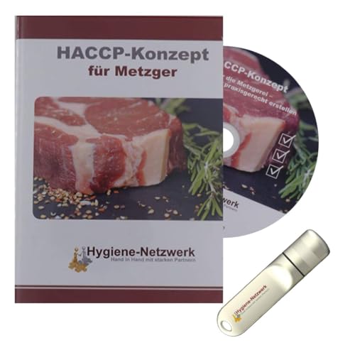 Hygiene Netzwerk HACCP-Konzept für Metzger | Checklisten & Arbeitsanweisungen | Metzgerei | Hygieneschulung | Infektionsschutzgesetz Schulung | Power-Point-Präsentation auf CD oder USB-Stick von Hygiene-Netzwerk profiline