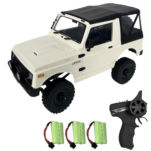 Hylukon 1:10 Ferngesteuertes Auto, 2,4 GHz Crawler RC Truck 4WD All-Terrain-Elektro-Geländewagen RC Auto mit Scheinwerfern, Auto Spielzeug Geschenke für Jungen, Mädchen, Kinder und Erwachsene von Hylukon