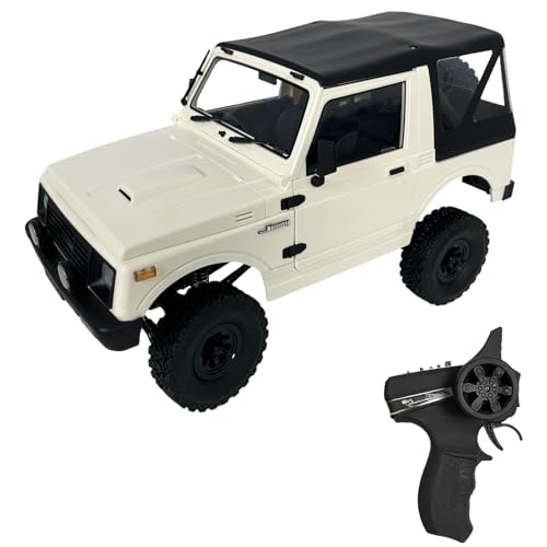 Hylukon 1:10 Ferngesteuertes Auto, 2,4 GHz Crawler RC Truck 4WD All-Terrain-Elektro-Geländewagen RC Auto mit Scheinwerfern, Auto Spielzeug Geschenke für Jungen, Mädchen, Kinder und Erwachsene von Hylukon