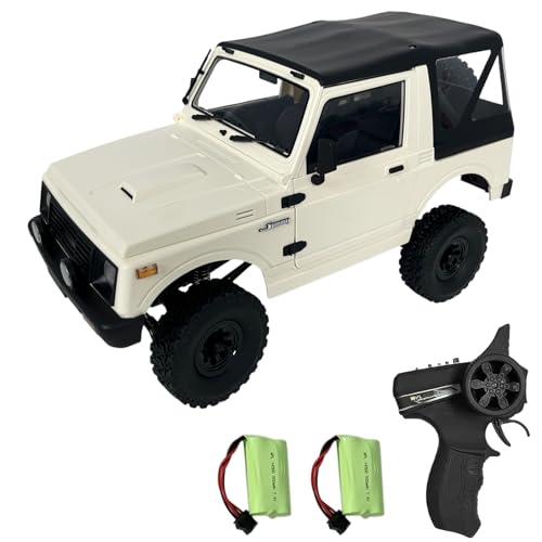 Hylukon 1:10 Ferngesteuertes Auto, 2,4 GHz Crawler RC Truck 4WD All-Terrain-Elektro-Geländewagen RC Auto mit Scheinwerfern, Auto Spielzeug Geschenke für Jungen, Mädchen, Kinder und Erwachsene von Hylukon