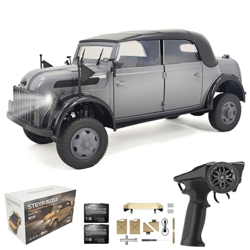 Hylukon Ferngesteuertes Auto, 1/18 2,4 GHz RC Auto Geländewagen, Crawler RC Truck Ferngesteuerten offenes Auto-Antriebsbrett, RC Car mit Niederspannungsschutz, Auto Spielzeug für Kinder Erwachsene von Hylukon