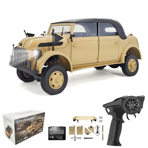 Hylukon Ferngesteuertes Auto, 1/18 2,4 GHz RC Auto Geländewagen, Crawler RC Truck Ferngesteuerten offenes Auto-Antriebsbrett, RC Car mit Niederspannungsschutz, Auto Spielzeug für Kinder Erwachsene von Hylukon