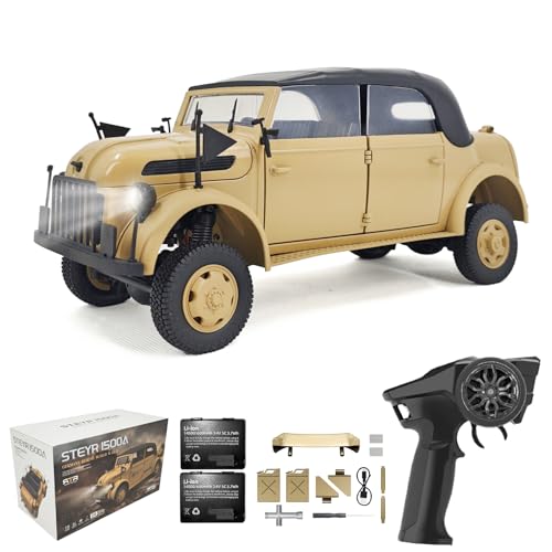 Hylukon Ferngesteuertes Auto, 1/18 2,4 GHz RC Auto Geländewagen, Crawler RC Truck Ferngesteuerten offenes Auto-Antriebsbrett, RC Car mit Niederspannungsschutz, Auto Spielzeug für Kinder Erwachsene von Hylukon