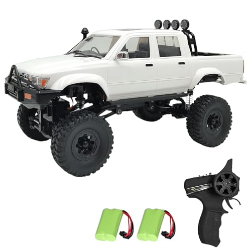 Hylukon Ferngesteuertes Auto, 1:16 2,4 GHz RC Auto 4WD All-Terrain-Elektro-Geländewagen mit Scheinwerfern, Crawler RC Car Geschenke für Jungen, Mädchen, Kinder und Erwachsene von Hylukon