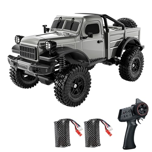 Hylukon Ferngesteuertes Auto, 1:18, 2,4 GHz Geländewagen RC Truck 4WD Elektro Rock Crawler mit LED Leuchten, RC Auto für Kinder und Jungen Hylukon Ferngesteuertes Auto, 1:18, 2,4 GHz Geländewagen RC Truck 4WD Elektro Rock Crawler mit LED Leuchten, RC Auto für Kinder und Jungen von Hylukon