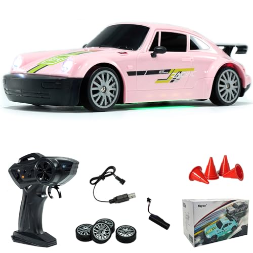 Hylukon Ferngesteuertes Auto, 1:20 RC Drift Car 2,4G Drift Auto mit Lichtern Austauschbaren Reifen Langer Ausdauer, RC Auto Drift Car für Kinder Jungen Mädchen von Hylukon