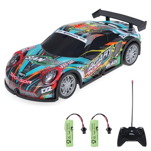 Hylukon Ferngesteuertes Auto, 1:22 RC Drift Car mit Brillanten Lichtern, Elektrisches RC Auto Drift Car Rennauto Spielzeug, Drift Auto Geschenk für Erwachsene, Mädchen, Jungen von Hylukon