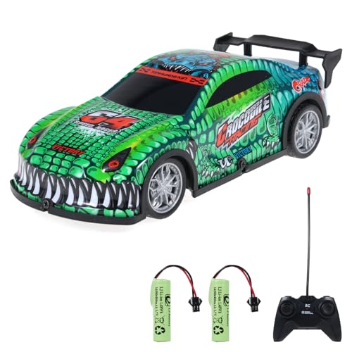 Hylukon Ferngesteuertes Auto, 1:22 RC Drift Car mit Brillanten Lichtern, Elektrisches RC Auto Drift Car Rennauto Spielzeug, Drift Auto Geschenk für Erwachsene, Mädchen, Jungen von Hylukon