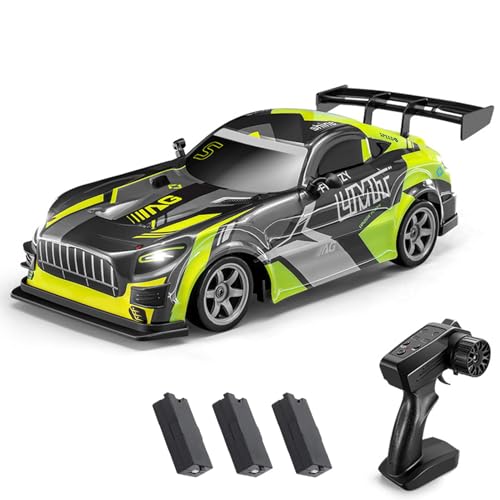 Hylukon Ferngesteuertes Auto, 2,4 GHz 4WD Drift Auto 1:16 RC Drift Car mit LED-Beleuchtung, RC Auto Drift Car Spielzeug Geschenke für Jungen, Mädchen und Kinder von Hylukon