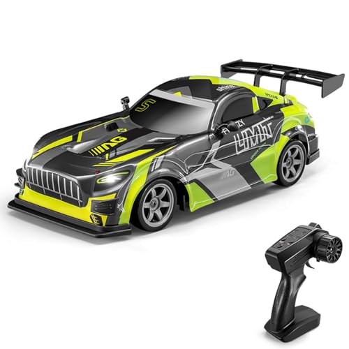 Hylukon Ferngesteuertes Auto, 2,4 GHz 4WD Drift Auto 1:16 RC Drift Car mit LED-Beleuchtung, RC Auto Drift Car Spielzeug Geschenke für Jungen, Mädchen und Kinder von Hylukon