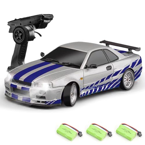 Hylukon Ferngesteuertes Auto, 2,4 GHz RC Auto Drift Car, Elektro Drift Auto Spielzeug mit Gyroskop, LED Leuchten, RC Drift Car Spielzeug Geschenke für Kinder von Hylukon