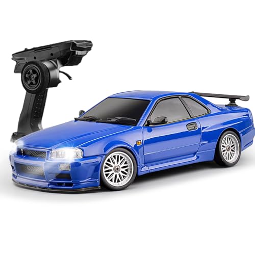 Hylukon Ferngesteuertes Auto, 2,4 GHz RC Auto Drift Car, Elektro Drift Auto Spielzeug mit Gyroskop, LED Leuchten, RC Drift Car Spielzeug Geschenke für Kinder von Hylukon