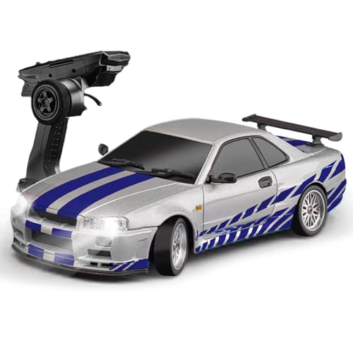 Hylukon Ferngesteuertes Auto, 2,4 GHz RC Auto Drift Car, Elektro Drift Auto Spielzeug mit Gyroskop, LED Leuchten, RC Drift Car Spielzeug Geschenke für Kinder von Hylukon