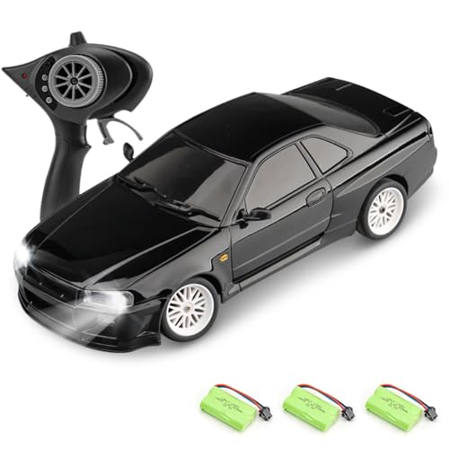 Hylukon Ferngesteuertes Auto, 2,4 GHz RC Auto Drift Car, Elektro Drift Auto Spielzeug mit LED Leuchten, RC Drift Car für Kinder, Jungen und Mädchen von Hylukon