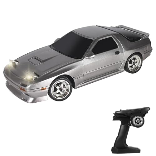 Hylukon Ferngesteuertes Auto, 2,4 GHz RC Drift Car Elektrisches Mini Drift Auto mit Gyro, LED Leuchten, RC Auto Drift Car für Kinder, Jungen und Mädchen von Hylukon