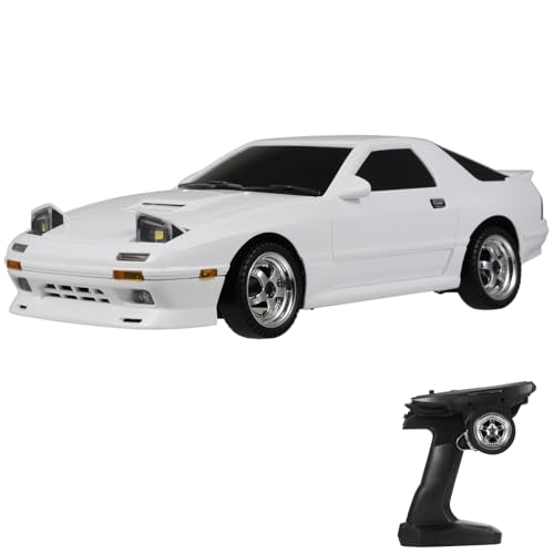 Hylukon Ferngesteuertes Auto, 2,4 GHz RC Drift Car Elektrisches Mini Drift Auto mit Gyro, LED Leuchten, RC Auto Drift Car für Kinder, Jungen und Mädchen von Hylukon