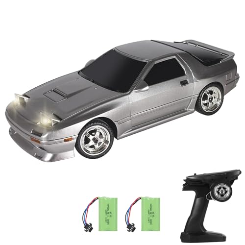 Hylukon Ferngesteuertes Auto, 2,4 GHz RC Drift Car Elektrisches Mini Drift Auto mit Gyro, LED Leuchten, RC Auto Drift Car für Kinder, Jungen und Mädchen von Hylukon