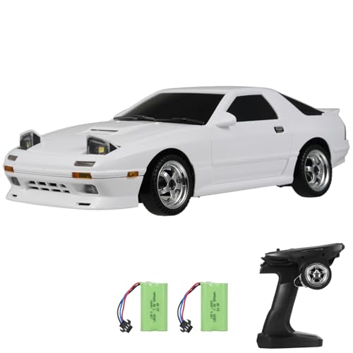 Hylukon Ferngesteuertes Auto, 2,4 GHz RC Drift Car Elektrisches Mini Drift Auto mit Gyro, LED Leuchten, RC Auto Drift Car für Kinder, Jungen und Mädchen von Hylukon