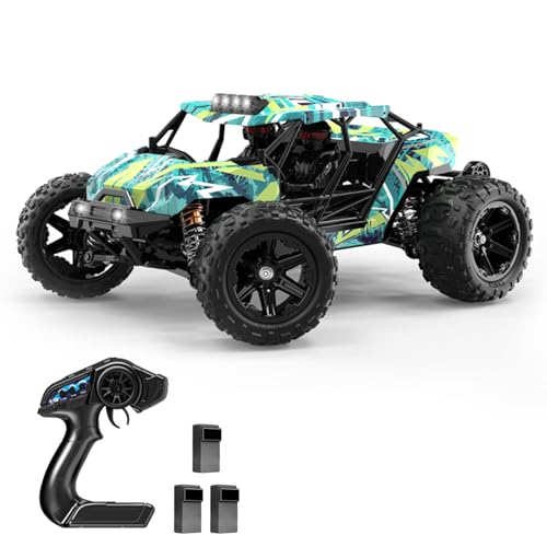 Hylukon Ferngesteuertes Auto, 2,4G RC Auto Offroad Crawler RC Car 52 km/h, Ferngesteuertes Geländewagen mit bürstenlosem Motor Spielzeuggeschenk für Jungen, Mädchen und Kinder von Hylukon