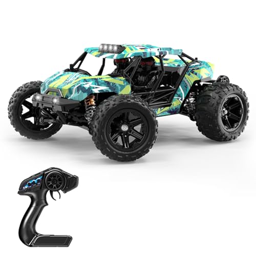 Hylukon Ferngesteuertes Auto, 2,4G RC Auto Offroad Crawler RC Car 52 km/h, Ferngesteuertes Geländewagen mit bürstenlosem Motor Spielzeuggeschenk für Jungen, Mädchen und Kinder von Hylukon