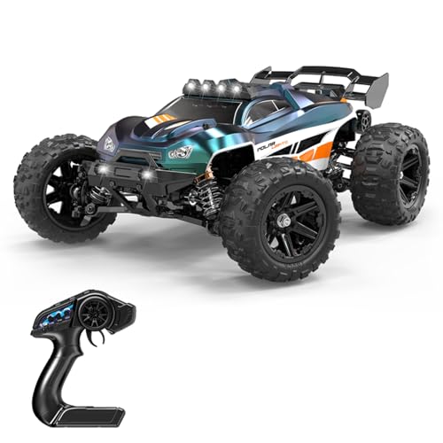 Hylukon Ferngesteuertes Auto, 2,4G RC Auto Offroad Crawler RC Car 52 km/h, Ferngesteuertes Geländewagen mit bürstenlosem Motor Spielzeuggeschenk für Jungen, Mädchen und Kinder von Hylukon