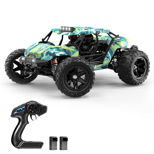 Hylukon Ferngesteuertes Auto, 2,4G RC Auto Offroad Crawler RC Car 52 km/h, Ferngesteuertes Geländewagen mit bürstenlosem Motor Spielzeuggeschenk für Jungen, Mädchen und Kinder von Hylukon