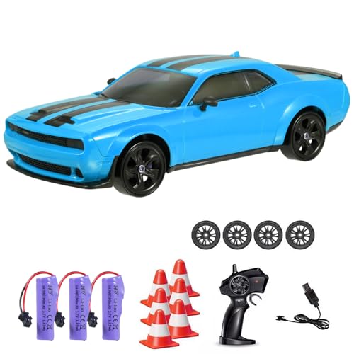 Hylukon Ferngesteuertes Drift Auto, 2,4 GHz RC Drift Car 4WD Elektro-Ferngesteuertes Auto mit LED-Leuchten, RC Auto Drift Car für Erwachsene Jungen und Mädchen Geburtstagsgeschenk von Hylukon