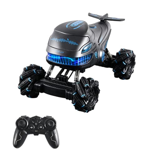 Hylukon Ferngesteuertes Stuntauto, 2,4 GHz, 360 Grad drehbares Spielzeugauto mit leichtem Soundeffekt, ferngesteuertes Sprühspielzeug mit 4 Antriebsrädern von Hylukon