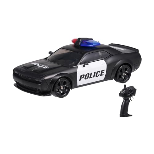 Hylukon Polizeiauto Ferngesteuertes Auto für Kinder, 4WD Drift Auto Spielzeug mit Lichtern, RC Auto Drift Car Geburtstagsgeschenk für Jungen und Mädchen von Hylukon