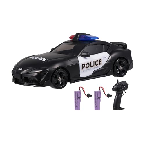 Hylukon Polizeiauto Ferngesteuertes Auto für Kinder, 4WD Drift Auto Spielzeug mit Lichtern, RC Auto Drift Car Geburtstagsgeschenk für Jungen und Mädchen von Hylukon