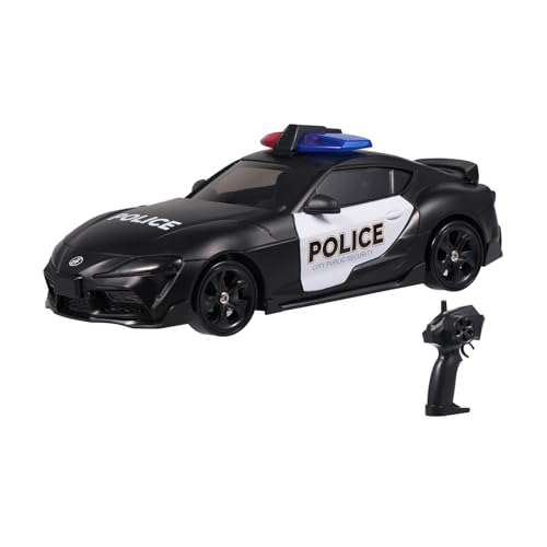 Hylukon Polizeiauto Ferngesteuertes Auto für Kinder, 4WD Drift Auto Spielzeug mit Lichtern, RC Auto Drift Car Geburtstagsgeschenk für Jungen und Mädchen von Hylukon