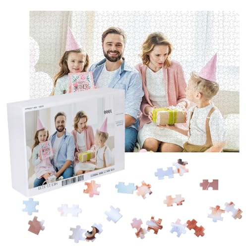 HyzaPhix Foto-Puzzle, 120/200/500/1000 Teile Fotopuzzle, Puzzle mit Eigenem Bild, Personalisiertes Geschenk für Frauen, Männer, Freund, Mama, Papa (1000 Teile) von HyzaPhix