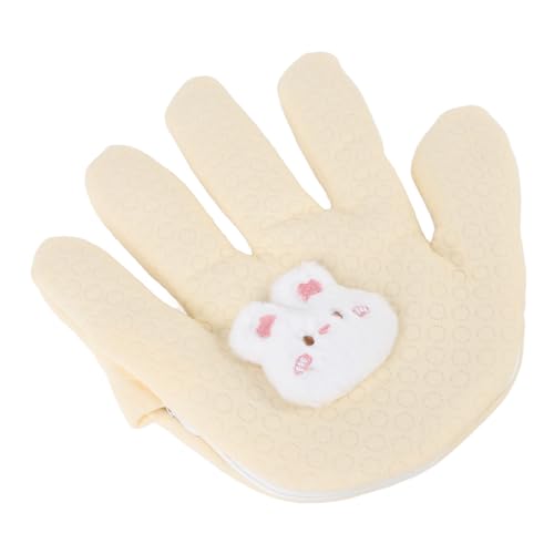 Hztyyier Baby-Handhandschuh, Handfläche, Beruhigende Schlafhilfe, Samen, Cassiae, Füllspielzeug Zum Kuscheln, Interaktionspuppe Zum Schlafen, Weiches, Gemütliches Material, (Beige) von Hztyyier