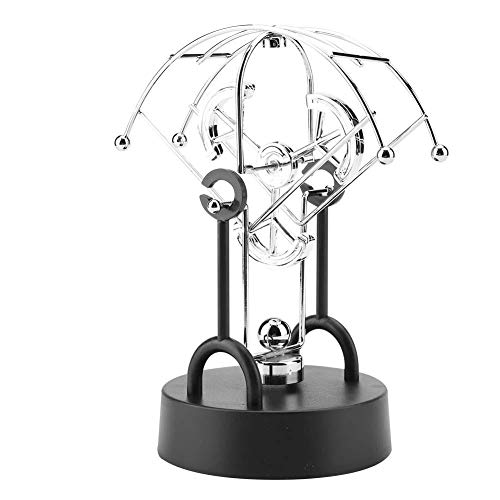 Hztyyier Perpetual Motion Fächerförmig Batteriebetriebenes, beidseitig drehbares, 360 ° schwenkbares Spielzeug Newtons Wiege für die Heimdekoration im Büro(B103) von Hztyyier