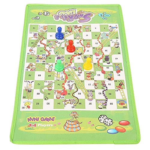 Snake and Ladder Board Game, Schlangen und leiterspiel brettspiel für Kinder Traditionelles Kinderspiel Familienspiele von Hztyyier