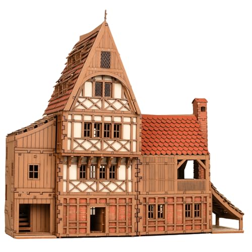 Gildenhalle – DIY-Holzbaukasten für Architektur- und Ingenieurmodell, Bausatz für Jugendliche und Erwachsene, kreatives Spielen und Tabletop-Spiele von I BUILT IT