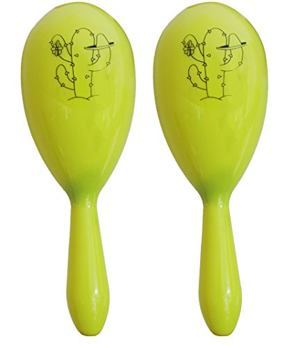 2 GELBE Maracas-RASSELN ODER Shaker = FÜR Erwachsene =2 GELBE Plastik Maracas = SUPER FÜR Jede Tanz Party- Salsa ODER Rumba =VON ILOVEFANCYDRESS®= TOLLES ZUBEHÖR FÜR Fasching UND Karneval von I LOVE FANCY DRESS