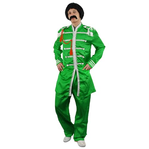 60er Generation Sergeant-Pepper KOSTÜME = KOSTÜM IST ERHALTBAR IN 4 4 VERSCHIEDENEN GRÖSSEN = VERKAUFT VON ILOVEFANCYDRESS® = DIE PERFEKTE Retro Musik VERLEIDUNG DER 60iger Jahre = GRÜN-Large von I LOVE FANCY DRESS