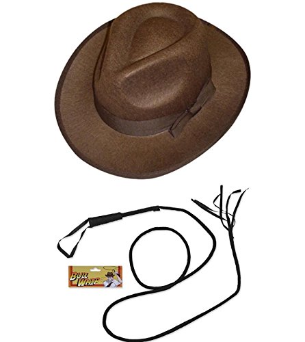 Explorer Hat Whip Fancy Dress Indiana Jones (Hat & Whip Set) von I LOVE FANCY DRESS