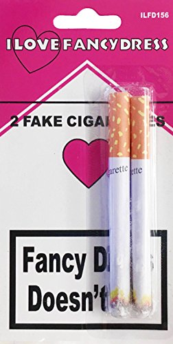 FAKE CIGARETTEN FANCY DRESS ACCESSORIES - 2 Zigaretten pro Packung - Perfekte Requisite für Faschingskostüme - 6 Stück von I LOVE FANCY DRESS