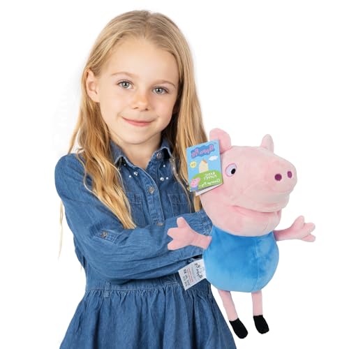 George Pig Puppet Plüschtier – 28 cm, offiziell lizenziertes Plüschtier für Kinder – bezaubernde und kuschelige Charakterpuppe – tolles Geschenk für Kinder von I LOVE FANCY DRESS