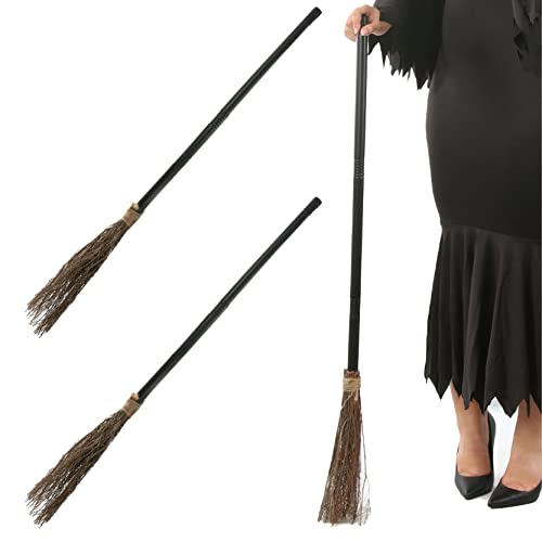 Hexe Halloween Besen - 2 Stück - 3 Stück Schraubbarer Hexenbesen - Halloween Fasching Kostüm Zubehör Hexe Halloween Besen - 2 Stück - 3 Stück Schraubbarer Hexenbesen - Halloween Fasching Kostüm Zubehör von I LOVE FANCY DRESS
