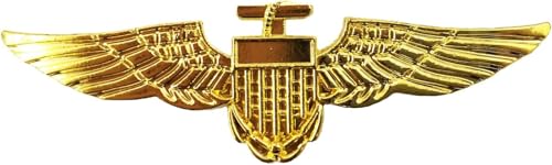 I LOVE FANCY DRESS - Goldenes Pilotenabzeichen, Marineblau, Armee-Flügel, Soldat, Kapitän Brosche, Pistole, Kostüm-Zubehör, 1 Abzeichen I LOVE FANCY DRESS - Goldenes Pilotenabzeichen, Marineblau, Armee-Flügel, Soldat, Kapitän Brosche, Pistole, Kostüm-Zubehör, 1 Abzeichen von I LOVE FANCY DRESS