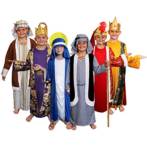 I LOVE FANCY DRESS KRIPPENSPIELE Weihnachts Kinder KOSTÜM VERKLEIDUNG. Maria+Josef+SCHÄFER & DIE HEILIGEN 3 KÖNIGE + DER Engel + DER Esel. VIELE KOSTÜME Stehen ZUR Auswahl. Maria-XL+JOSEPF-M von I LOVE FANCY DRESS