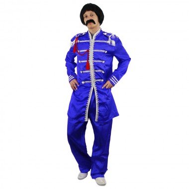 I LOVE FANCY DRESS LTD 60iger GENERATION SERGEANT-PEPPER KOSTÜME VERKLEIDUNG VERSCHIEDENEN VARIATIONEN+FARBEN+GRÖSSEN RETRO MUSIK FASCHING HALLOWEEN=BLAUES KOSTÜM-LARGE von I LOVE FANCY DRESS