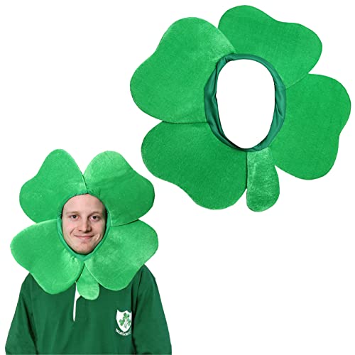 I LOVE FANCY DRESS LTD IRISCH KLEE Hut 4 Blatt Kleeblatt NEUHEIT GLÜCKSBRINGER Kapuze Irland Sport ANHÄNGEREN KOSTÜM ZUBEHÖR ST Patrick's Day von I LOVE FANCY DRESS