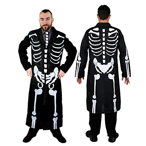 I LOVE FANCY DRESS LTD SKELETTEN Aufdruck Frack Jacke MIT Einer Knochen Druck Krawatte= von I LOVE FANCY DRESS