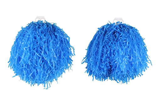 I LOVE FANCY DRESS Pompoms Tanz PUSCHEL WEDEL ZUBEHÖR FÜR Cheerleader + SPORTVERANSTALLTUNG ODER Fasching UND KARNEVALL= 12 Paar (24-STÜCK)-IN BLAU von I LOVE FANCY DRESS