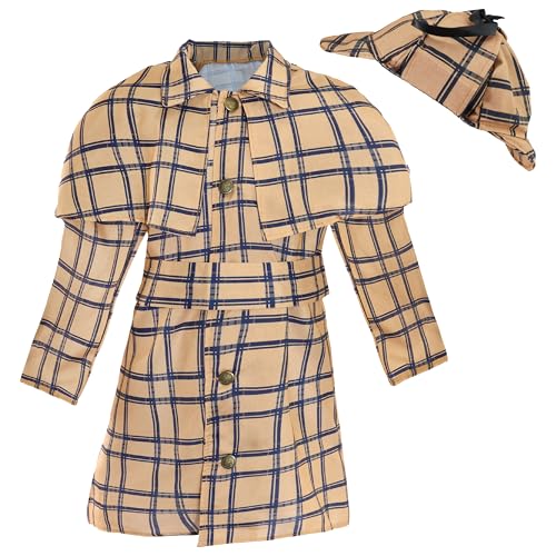 I LOVE FANCY DRESS Viktorianisches Detektivkostüm für Kinder, Größe XL, hellbrauner Deerstalkerhut mit passendem viktorianischem Mantel, detailliert mit Knöpfen und einem Gürtel, perfekt für den I LOVE FANCY DRESS Viktorianisches Detektivkostüm für Kinder, Größe XL, hellbrauner Deerstalkerhut mit passendem viktorianischem Mantel, detailliert mit Knöpfen und einem Gürtel, perfekt für den von I LOVE FANCY DRESS